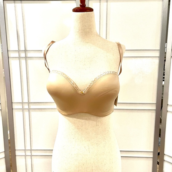 LE MYSTERE Tan Safari Strapless Bra - Size 34 DD/E - Picture 1 of 7
